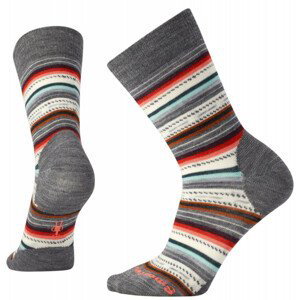 Dámské ponožky Smartwool Margarita Velikost ponožek: 38-41 / Barva: šedá/oranžová
