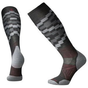 Podkolenky Smartwool Phd Ski Light Elite Pattern Velikost ponožek: 46-49 / Barva: šedá