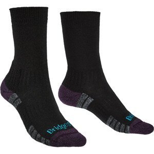 Dámské ponožky Bridgedale Hike LW MP Boot Velikost ponožek: 38-40 / Barva: černá/fialová
