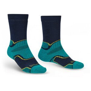 Pánské ponožky Bridgedale Hike MW MP Boot Velikost ponožek: 40-43 / Barva: zelená/modrá