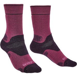 Dámské ponožky Bridgedale Hike MW MP Boot Velikost ponožek: 38-40 / Barva: fialová