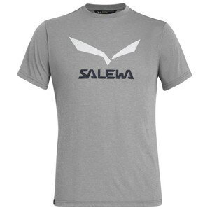 Pánské triko Salewa Solidlogo Dri-Rel M S/S Tee Velikost: XL / Barva: světle šedá