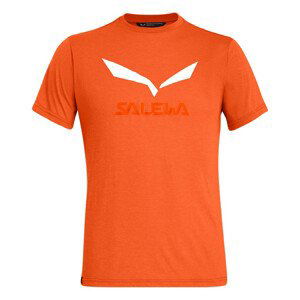 Pánské triko Salewa Solidlogo Dri-Rel M S/S Tee Velikost: M / Barva: červená/oranžová