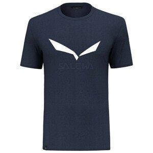 Pánské triko Salewa Solidlogo Dri-Rel M S/S Tee Velikost: XL / Barva: modrá/černá