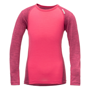 Dětské triko Devold Breeze Kid Shirt Dětská velikost: 92 (2) / Barva: růžová