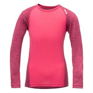 Dětské triko Devold Breeze Kid Shirt Dětská velikost: 104 (4) / Barva: růžová