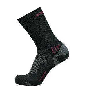 Ponožky Apasox Kazbek Velikost ponožek: 35-38 / Barva: černá