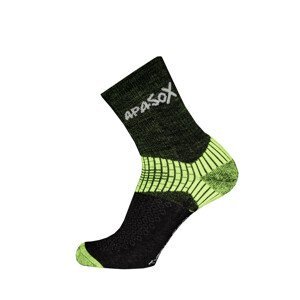 Ponožky Apasox Misti Velikost ponožek: 39-42 / Barva: zelená