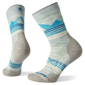 Dámské ponožky Smartwool PhD Outdoor Light Pattern Crew Velikost ponožek: 38-41 / Barva: bílá/modrá