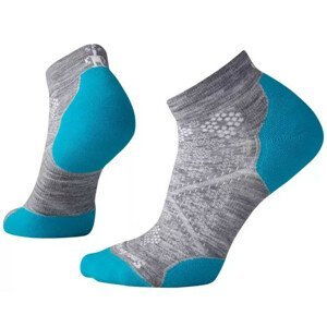 Dámské ponožky Smartwool W Performance Run Targeted Cushion Low Cut Velikost ponožek: 34-37 / Barva: šedá/modrá