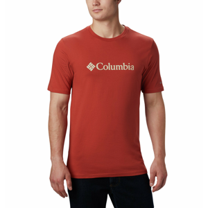 Pánské triko Columbia CSC Basic Logo Tee Velikost: M / Barva: červená