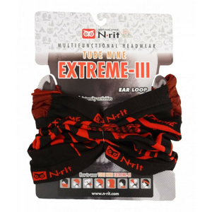 Nákrčník N-Rit Extreme III Obvod hlavy: univerzální cm / Barva: černá/červená
