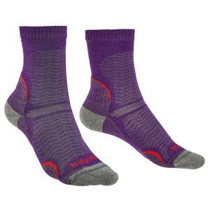 Dámské ponožky Bridgedale Hike UL T2 MP Crew Women's Velikost ponožek: 38-40 / Barva: fialová