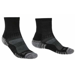 Ponožky Bridgedale Hike LW MP 3/4 Crew Velikost ponožek: 44-47 / Barva: Černá/Stříbrná