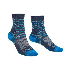 Dámské ponožky Bridgedale Hike LW MP 3/4 Crew Women's Velikost ponožek: 35-37 / Barva: tmavě modrá