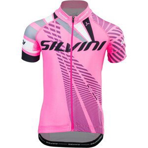 Dětský cyklistický dres Silvini Team CD1435 Dětská velikost: 146-152 / Barva: růžová
