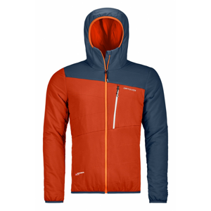 Pánská bunda Ortovox Swisswool Zebru Jacket M Velikost: L / Barva: oranžová/modrá