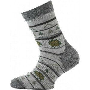 Dětské ponožky Lasting ponožky TJL Velikost ponožek: 29-33 (XS)/ Barva: šedá