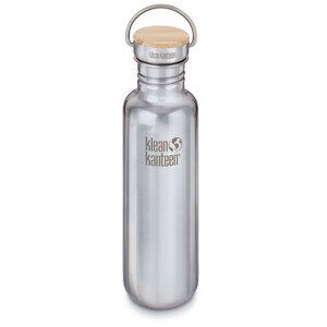 Nerezová lahev Klean Kanteen Reflect w/Bamboo Cap 800 ml Barva: stříbrná