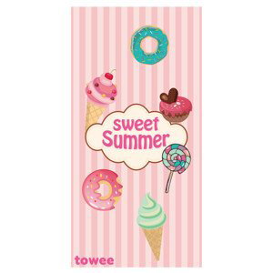 Rychleschnoucí osuška Towee Sweet Summer 80x160 cm Barva: růžová