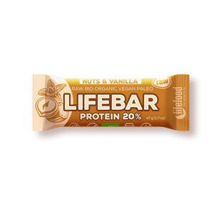 Tyčinka Lifefood Lifefood Kakaové boby a vanilka RAW BIO 40 g Příchuť: lískový oříšek
