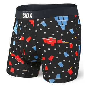 Boxerky Saxx Vibe Boxer Brief Velikost: XL / Barva: černá/modrá