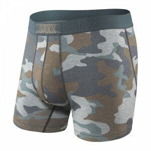 Boxerky Saxx Vibe Boxer Brief Velikost: L / Barva: šedá/hnědá