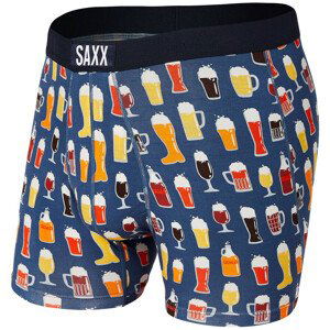 Boxerky Saxx Vibe Boxer Brief Velikost: L / Barva: šedá/oranžová