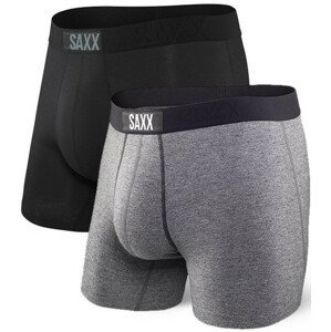 Boxerky Saxx Vibe Boxer Brief 2Pk Velikost: XL / Barva: černá/šedá