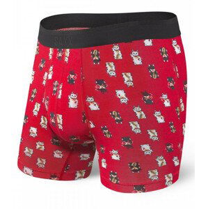 Boxerky Saxx Platinum Boxer Brief Fly Velikost: S / Barva: červená