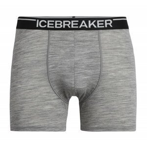 Pánské boxerky Icebreaker Mens Anatomica Boxers Velikost: XXL / Barva: šedá/černá