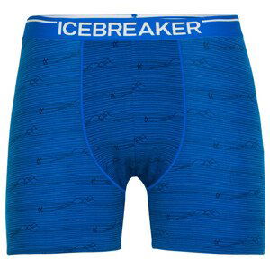 Pánské boxerky Icebreaker Mens Anatomica Boxers Velikost: XL / Barva: modrá/černá