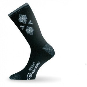 Ponožky Lasting SCK Velikost ponožek: 34-37 / Barva: černá/šedá