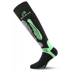 Podkolenky Lasting SWI Velikost ponožek: 38-41 (M) / Barva: černá/zelená