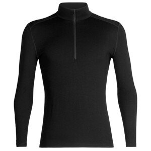 Pánské triko Icebreaker Mens 260 Tech LS Half Zip Velikost: XXL / Barva: černá