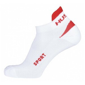 Ponožky Husky Sport Velikost ponožek: 36-40 / Barva: bílá/červená