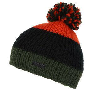 Dětská zimní čepice Regatta Davin Hat II Dětská velikost: 11-13 let / Barva: zelená/oranžová