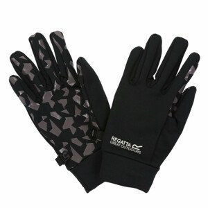 Dětské rukavice Regatta Grippy Gloves (2020) Velikost rukavic: 7-10 / Barva: šedá/černá