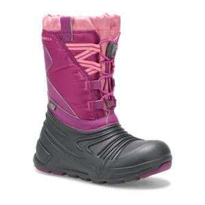 Dětské boty Merrell Snow Quest Lite 2.0 Waterproof Dětské velikosti bot: 34 (UK 2) / Barva: růžová