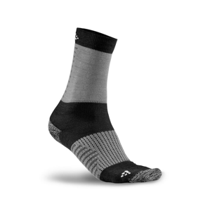 Ponožky Craft XC Training Velikost ponožek: 43-45 / Barva: šedá/černá