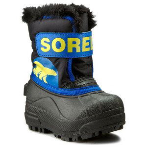 Dětské sněhule Sorel Snow Commander (2022) Dětské velikosti bot: 30 / Barva: modrá/žlutá