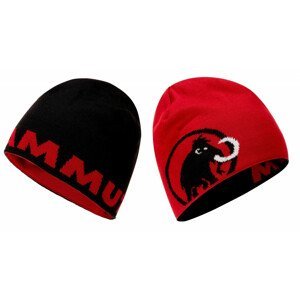 Čepice Mammut Logo Beanie Barva: černá/červená