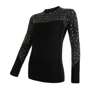 Dámské funkční triko Sensor Merino Impress (long sleeve) Velikost: S / Barva: černá