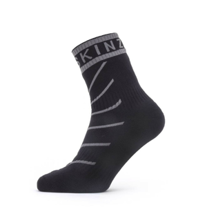 Nepromokavé ponožky Sealskinz WP Warm Weather Ankle Hydrostop Velikost ponožek: 47-49 / Barva: černá/šedá