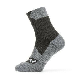Nepromokavé ponožky SealSkinz WP All Weather Ankle Velikost ponožek: 43-46 / Barva: černá/šedá