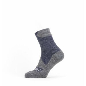 Nepromokavé ponožky SealSkinz WP All Weather Ankle Velikost ponožek: 39-42 / Barva: modrá/šedá