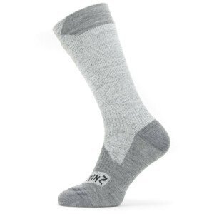 Nepromokavé ponožky SealSkinz WP All Weather Mid Length Velikost ponožek: 36-38 / Barva: šedá