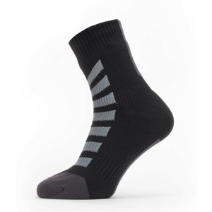 Nepromokavé ponožky Sealskinz WP All Weather Ankle Hydrostop Velikost ponožek: 36-38 / Barva: černá/šedá