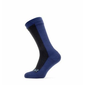 Nepromokavé ponožky SealSkinz Waterproof Cold Weather Mid Velikost ponožek: 39-42 / Barva: modrá/černá