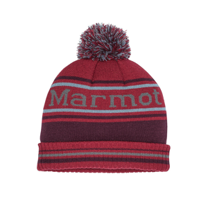 Čepice Marmot Retro Pom Hat Obvod hlavy: univerzální cm / Velikost: UNI / Barva: červená